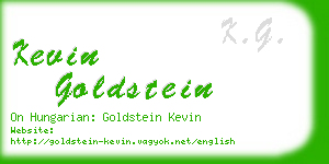 kevin goldstein business card